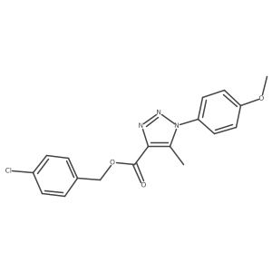 4-chlorobenzyl 1-(4-methoxyphenyl)-5-methyl-1H-1,2,3-triazole-4-carboxylate结构式