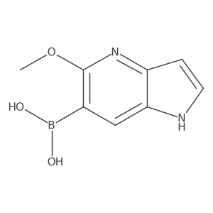 5-methoxy-1H-pyrrolo[3,2-b]pyridin-6-ylboronic acid结构式