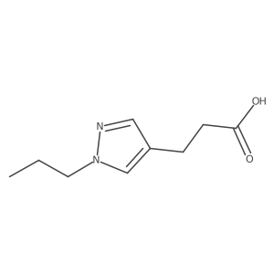 3-(1-propyl-1H-pyrazol-4-yl)propanoic acid结构式