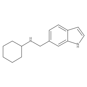 N-(1H-Indol-6-ylmethyl)cyclohexanamine Structure