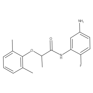 N-(5-Amino-2-fluorophenyl)-2-(2,6-dimethylphenoxy)propanamide结构式