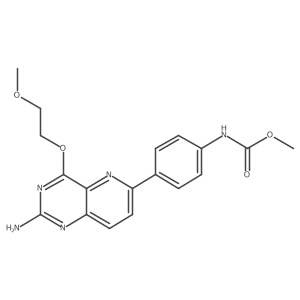 methyl N-[4-[2-amino-4-(2-methoxyethoxy)pyrido[3,2-d]pyrimidin-6-yl]phenyl]carbamate Structure
