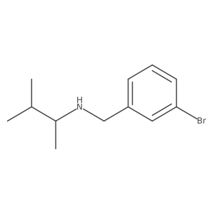 [(3-Bromophenyl)methyl](3-methylbutan-2-yl)amine Structure