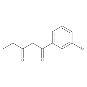 1-(3-Bromophenyl)pentane-1,3-dione结构式