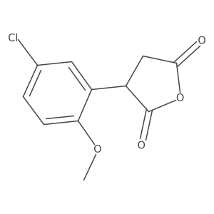 3-(5-Chloro-2-methoxyphenyl)oxolane-2,5-dione结构式