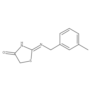 2-[[(3-Methylphenyl)methyl]amino]-4(5H)-thiazolone Structure