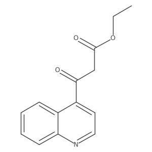 Ethyl 3-oxo-3-(quinolin-4-yl)propanoate Structure