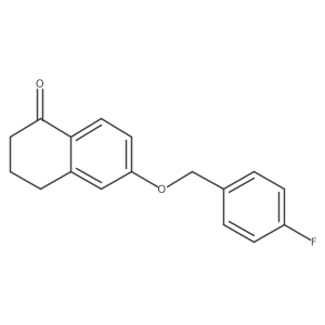 6-((4-Fluorobenzyl)oxy)-3,4-dihydronaphthalen-1(2H)-one Structure