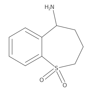 5-Amino-2,3,4,5-tetrahydro-1lambda6-benzothiepine-1,1-dione Structure