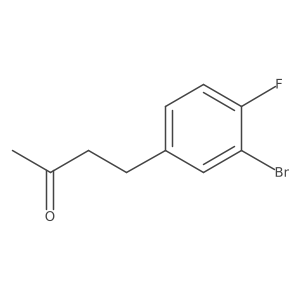 4-(3-Bromo-4-fluorophenyl)butan-2-one结构式