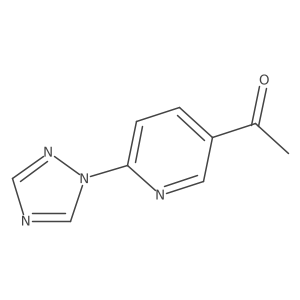 1-(6-(1h-1,2,4-Triazol-1-yl)pyridin-3-yl) ethanone Structure