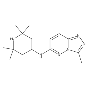 3-methyl-N-(2,2,6,6-tetramethylpiperidin-4-yl)[1,2,4]triazolo[4,3-b]pyridazin-6-amine Structure