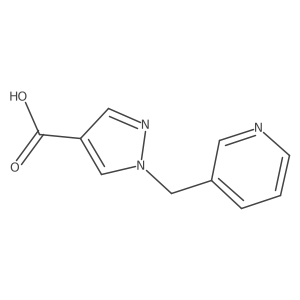 1-(Pyridin-3-ylmethyl)-1H-pyrazole-4-carboxylic acid结构式