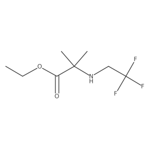 Ethyl 2-methyl-2-[(2,2,2-trifluoroethyl)amino]propanoate结构式