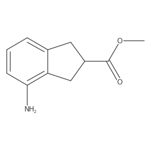 Methyl (S)-4-amino-2,3-dihydro-1H-indene-2-carboxylate Structure