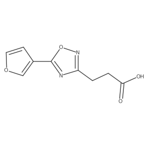 5-(3-Furanyl)-1,2,4-oxadiazole-3-propanoic acid结构式
