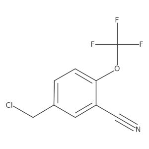 5-(Chloromethyl)-2-(trifluoromethoxy)benzonitrile结构式