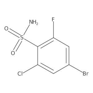 4-Bromo-2-chloro-6-fluorobenzenesulfonamide结构式