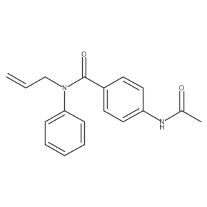 4-(Acetylamino)-N-phenyl-N-2-propen-1-ylbenzamide Structure