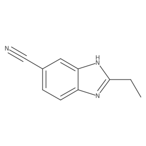2-Ethyl-1H-1,3-benzodiazole-5-carbonitrile结构式