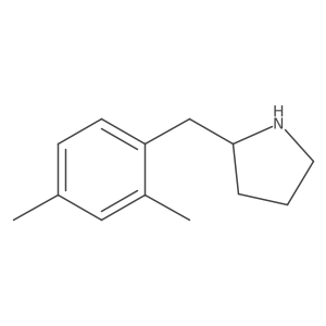 2-[(2,4-Dimethylphenyl)methyl]pyrrolidine Structure