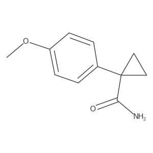 1-(4-Methoxyphenyl)cyclopropane-1-carboxamide结构式