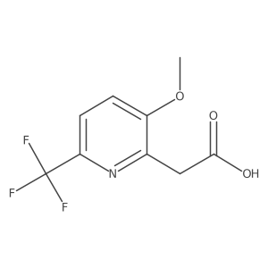 3-Methoxy-6-(trifluoromethyl)pyridine-2-acetic acid结构式