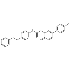 N-[4-(benzyloxy)phenyl]-2-[3-(4-fluorophenyl)-6-oxopyridazin-1(6H)-yl]acetamide Structure