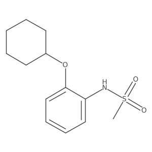 N-[2-(Cyclohexyloxy)phenyl]methanesulfonamide结构式