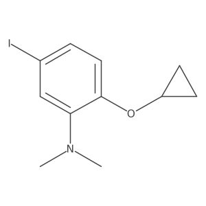 2-Cyclopropoxy-5-iodo-N,N-dimethylaniline结构式