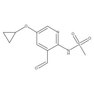 N-(5-Cyclopropoxy-3-formylpyridin-2-YL)methanesulfonamide Structure