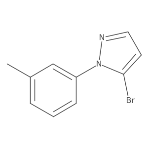 5-Bromo-1-(3-methylphenyl)-1H-pyrazole结构式
