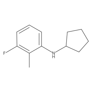 N-cyclopentyl-3-fluoro-2-methylaniline Structure