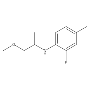 2-fluoro-N-(1-methoxypropan-2-yl)-4-methylaniline结构式