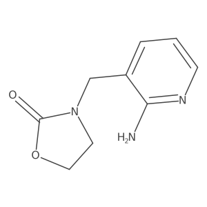 3-[(2-Amino-3-pyridinyl)methyl]-2-oxazolidinone Structure
