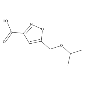 5-(Isopropoxymethyl)isoxazole-3-carboxylic acid结构式