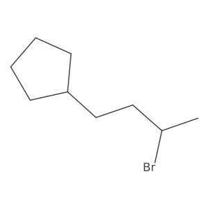 (3-Bromobutyl)cyclopentane Structure