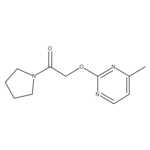 2-((4-Methylpyrimidin-2-yl)oxy)-1-(pyrrolidin-1-yl)ethanone结构式