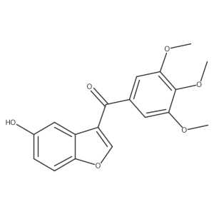 (5-Hydroxy-1-benzofuran-3-yl)(3,4,5-trimethoxyphenyl)methanone Structure