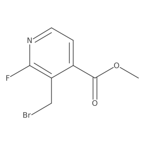 Methyl 3-(bromomethyl)-2-fluoropyridine-4-carboxylate结构式