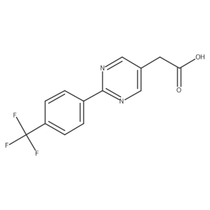 2-(4-(Trifluoromethyl)phenyl)pyrimidine-5-acetic acid Structure