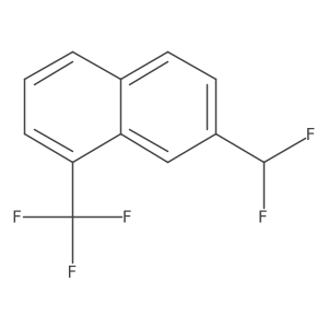 7-(Difluoromethyl)-1-(trifluoromethyl)naphthalene结构式