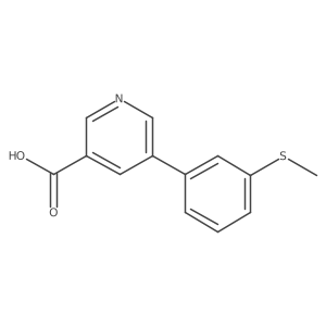 5-(3-Methylthiophenyl)nicotinic acid Structure