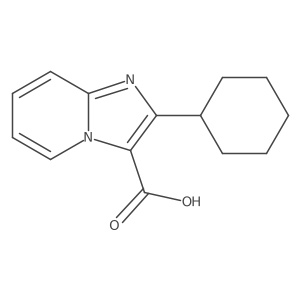 2-Cyclohexylimidazo[1,2-a]pyridine-3-carboxylic acid结构式