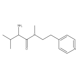 2-amino-N,3-dimethyl-N-[2-(pyridin-4-yl)ethyl]butanamide结构式
