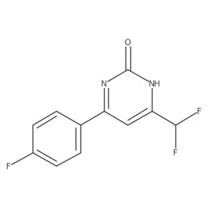 4-(Difluoromethyl)-6-(4-fluorophenyl)pyrimidin-2-ol Structure