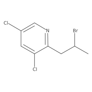 2-(2-Bromopropyl)-3,5-dichloropyridine Structure