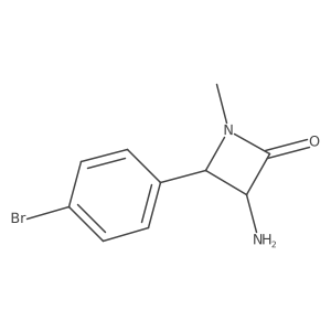 3-Amino-4-(4-bromophenyl)-1-methylazetidin-2-one Structure