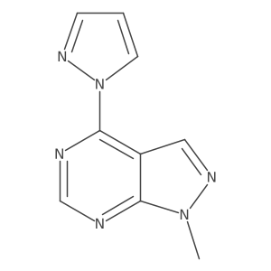 1-{1-methyl-1H-pyrazolo[3,4-d]pyrimidin-4-yl}-1H-pyrazole Structure