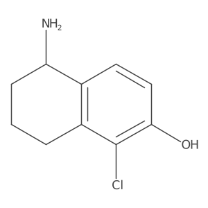 (S)-5-amino-1-chloro-5,6,7,8-tetrahydronaphthalen-2-ol hydrochloride结构式